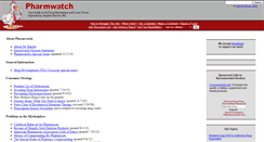 Desktop Screenshot of pharmwatch.org